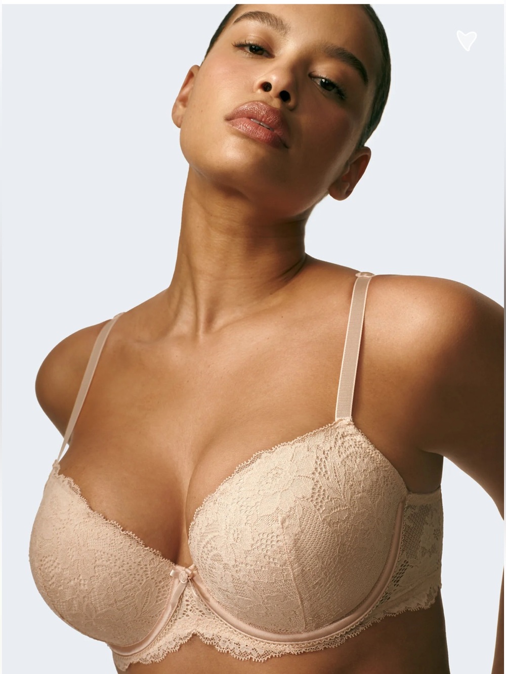 SYRN Forever Yours Lightly Lined Lace Demi Bra NWT 34DDD